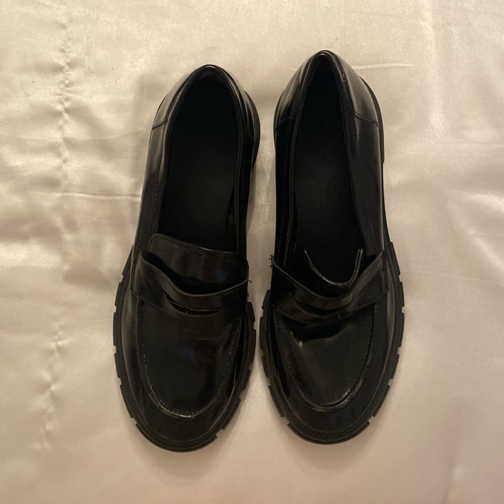 Black loafers